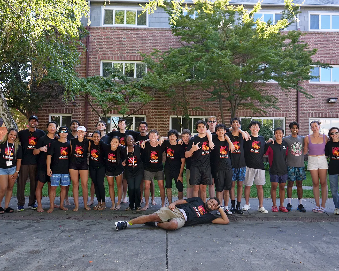 The Ascend California coaching staff together on campus